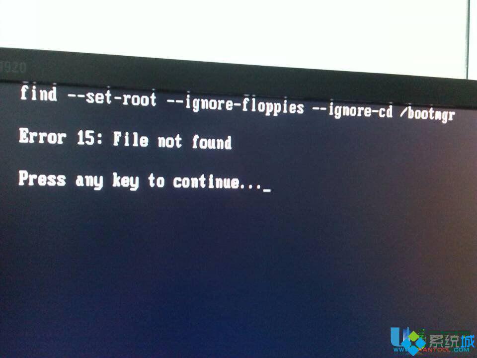 “error 15：file not found”