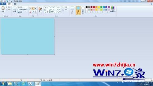 笔记本win7系统下画图工具填充颜色的方法