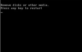  Win7黑屏提示Remove disks or other media的原因及解决